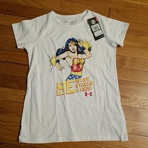 New with tag under armour wonder woman tee shirt